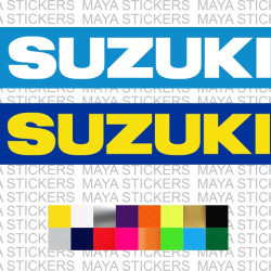 Suzuki logo sticker with background for cars, motorcycles, helmets