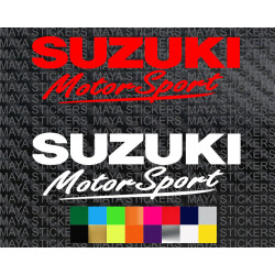 Suzuki motorsport car and bike stickers