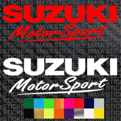 Suzuki motorsport car and bike stickers