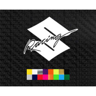 Suzuki Racing 'S' logo stickers for bikes, cars, helmets