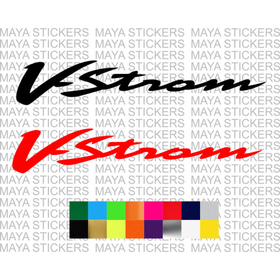 Suzuki V-strom logo sticker in custom colors and sizes