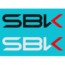 World SBK new logo stickers for bikes, helmets and others ( Pair of 2 )