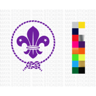 World scouts logo stickers for cars, bikes, laptops, glass 
