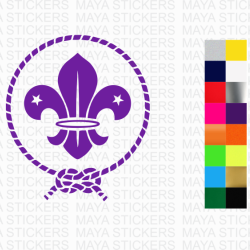 World scouts logo stickers for cars, bikes, laptops, glass 