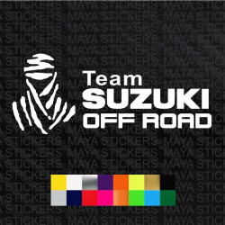 Team Suzuki dakar offroad logo sticker for cars and motorcycles