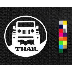Mahindra Thar offroad style decal sticker