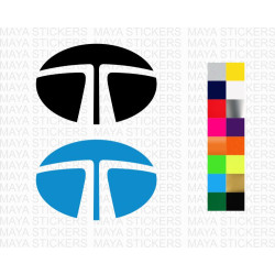Tata Motors T emblem car stickers ( Pair of 2 )