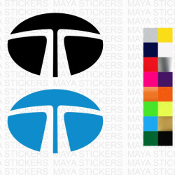 Tata Motors T emblem car stickers ( Pair of 2 )