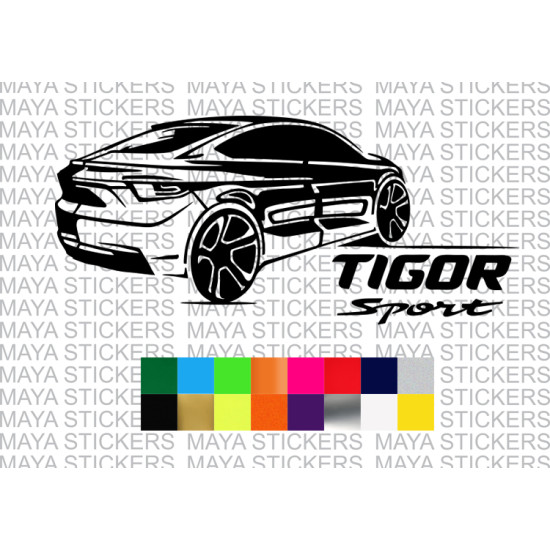 Tata tigor sport decal stickers