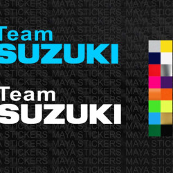 Team Suzuki bike, car and helmet stickers ( Pair of 2 stickers )