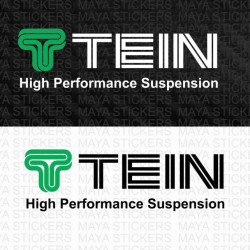 TEIN high performance suspension logo dual color decal car sticker 