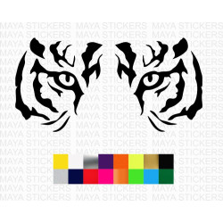 Tiger Eyes decal stickers for cars, bikes, laptops and others