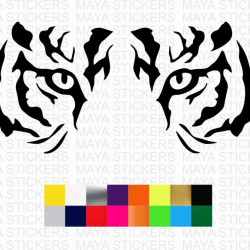 Tiger Eyes decal stickers for cars, bikes, laptops and others