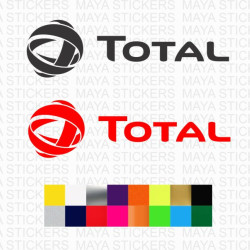 Total Oil logo stickers for cars and motorcycles ( Pair of 2 )