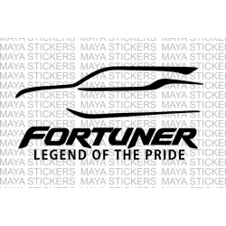 Toyota fortuner - Legend of the Pride car sticker 