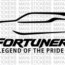 Toyota fortuner - Legend of the Pride car sticker 