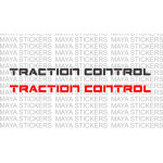 Traction control logo stickers for cars and motorcycles
