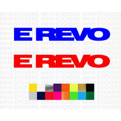 E REVO logo stickers for RC cars ( 2 stickers )