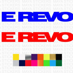 E REVO logo stickers for RC cars ( 2 stickers )