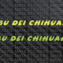 Tribu de chihuahua valentino rossi sticker for bikes and helmets ( Pair of 2 )