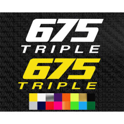 Triumph 675 triple logo stickers for Daytona and Street Triple