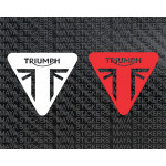 Triumph new triangular logo sticker for motorcycles and helmets