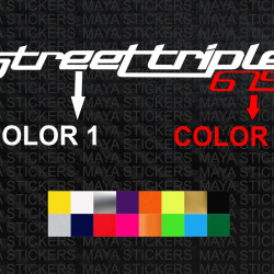 StreetTriple 675 new logo sticker in custom colors and sizes ( Pair of 2 )