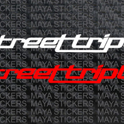 Triumph street triple logo stickers for bikes and helmets ( Pair of 2 )