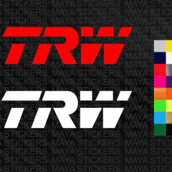 TRW logo car stickers ( pair of 2 )