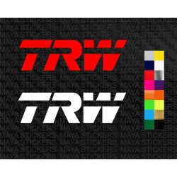 TRW logo car stickers ( pair of 2 )