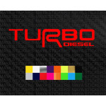 Turbo diesel logo stickers for cars