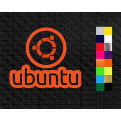 Ubuntu logo decal stickers for laptops 