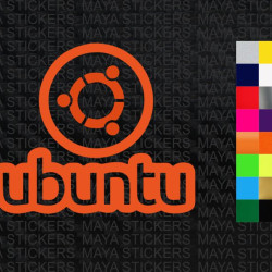 Ubuntu logo decal stickers for laptops 