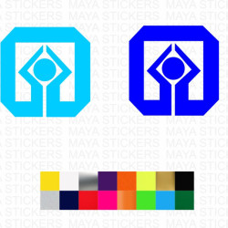 UCO Bank emblem decal sticker for cars, doors, scooters, motorcycles, laptops and others ( Pair of 2 )