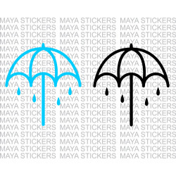 Umbrella logo sticker of Bring me the Horizon - BMTH