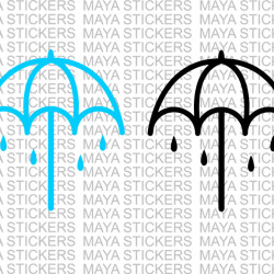 Umbrella logo sticker of Bring me the Horizon - BMTH