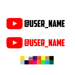 Youtube username channel name stickers for cars, bikes, laptops