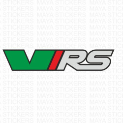 VRS layered multicolored logo sticker for skoda cars 