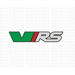 VRS layered multicolored logo sticker for skoda cars 