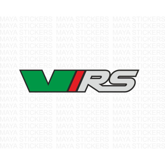 VRS layered multicolored logo sticker for skoda cars 