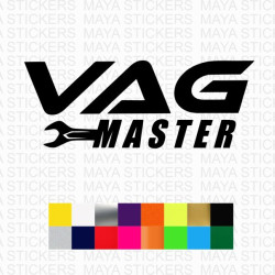 VAG Master logo car stickers ( Pair of 2 )