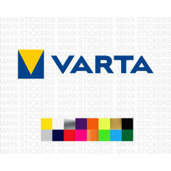 Varta batteries logo stickers 