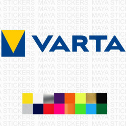 Varta batteries logo stickers 