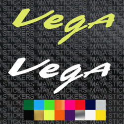 Vega helmets logo stickers ( Pair of 2 )