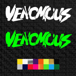 Venomous decal sticker for cars, bikes, laptops and others