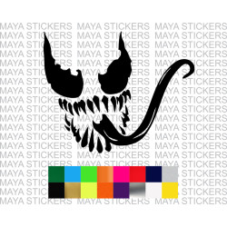 Venom stickers for cars, bikes, laptops and helmet