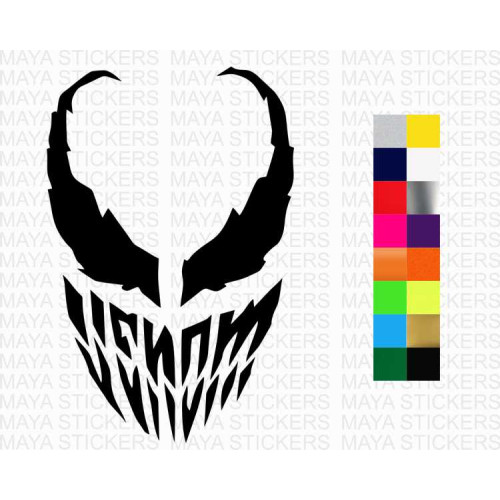 Venom decal sticker in custom colors and sizes