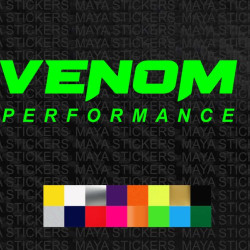 Venom performance logo car stickers