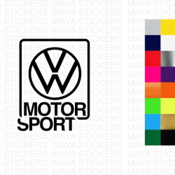 Volkswagen motorsport decal car sticker