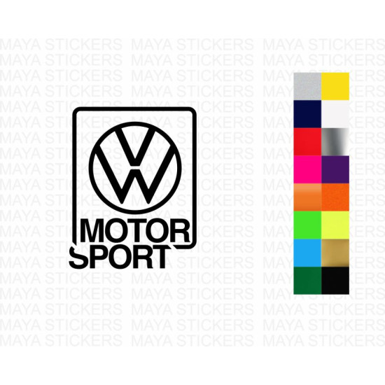 Volkswagen motorsport decal car sticker